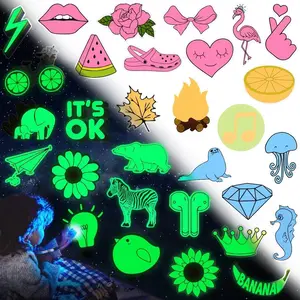 QTL Glow in the Dark Stickers for Wall Stickers for Kids Glow in Dark Stickers for Decor Kids Bedroom Stocking Stuffers 30Pcs QTSM