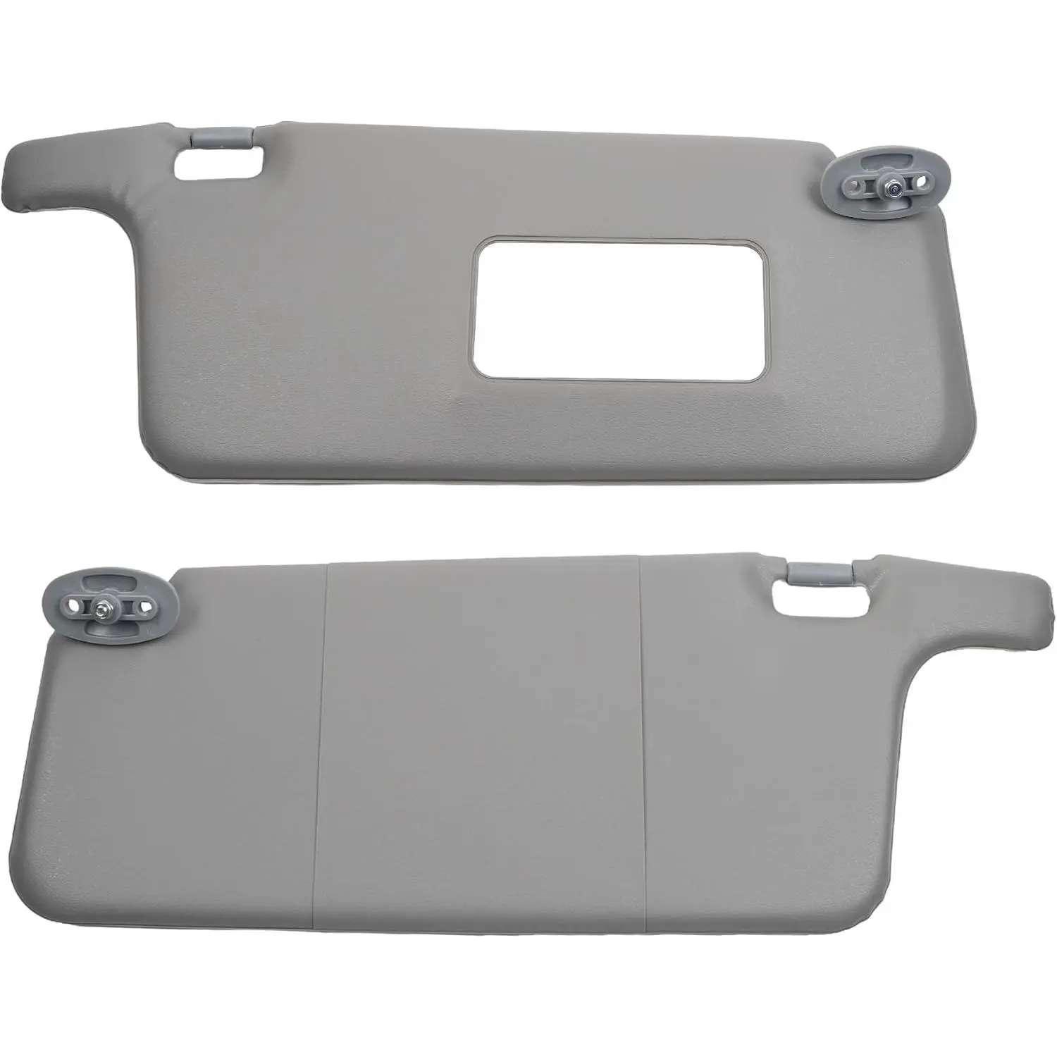 Dasbecan Front Window Sun Visor 1 Pair - Left and Right Gray Front Driver & Passenger Replacement for Honda Civic 1996-2001 iES CX DX EX EXR HX LX, Sun Protection, Easy Installation