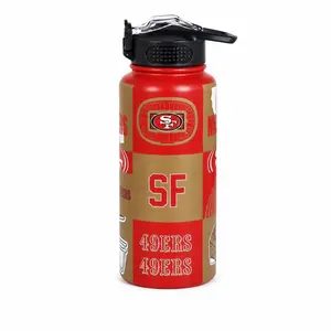 NFL Local Slogan 32oz ProPress Stainless Steel Water Bottle