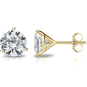 PAVOI 14K Gold Plated Sterling Silver Cubic Zirconia Stud Earrings for Women - Simulated Diamond CZ Earrings PAVOI 14K Gold Plated Sterling Silver Cubic Zirconia Stud Earrings for Women - Simulated Diamond CZ Earrings
