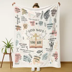 Soft Flannel Blanket Warm and Cozy, All-Season Gift Idea, Comfortable Square Throw for Bed Chair Car Sofa, Perfect Hug Blanket