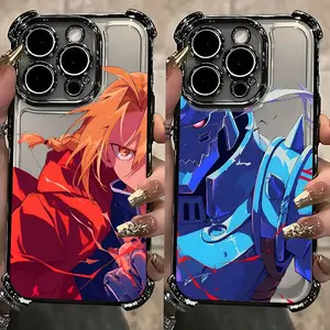 Anime Fullmetal Alchemist Plating Cool Phone Case for iPhone 17 16 15 14 13 12 11 Pro Max Plus Air Anti Fall Airbag Back Cover Holiday Gifts and Fashion Items