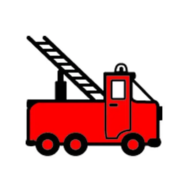 SHAPES ETC. Fire Truck Incentive Booklet Stamp, Office Stationery for Reward Marking, Booklet Stamps