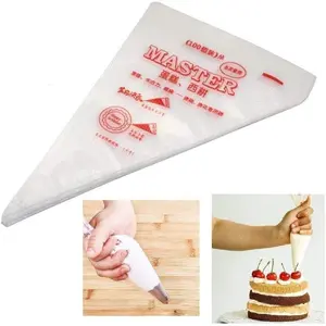 100 count Disposable Icing Piping Pastry Bags, Frosting Bag Cake Cupcake Cookies Decorating Bags for Icing and Frosting