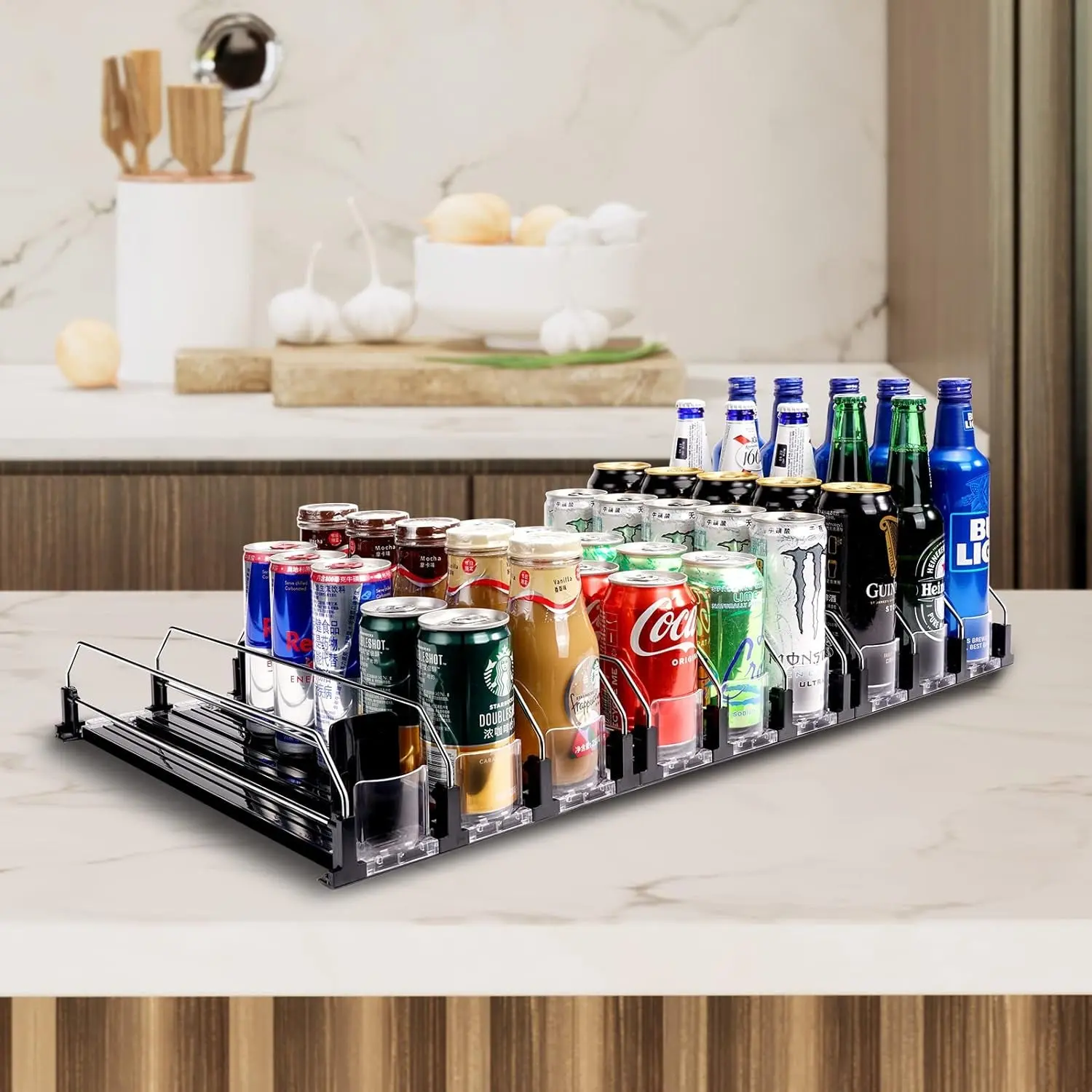 BeverageCarousel Pro™: Automatic Drink Dispenser/Organizer
