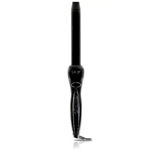 ISO Beauty ISOTWCBG25MM-705 The Digital Twister - 25mm Tourmaline-Infused Ceramic Pro Curling Wand w/ Cool Tip - Gold Collection - Black