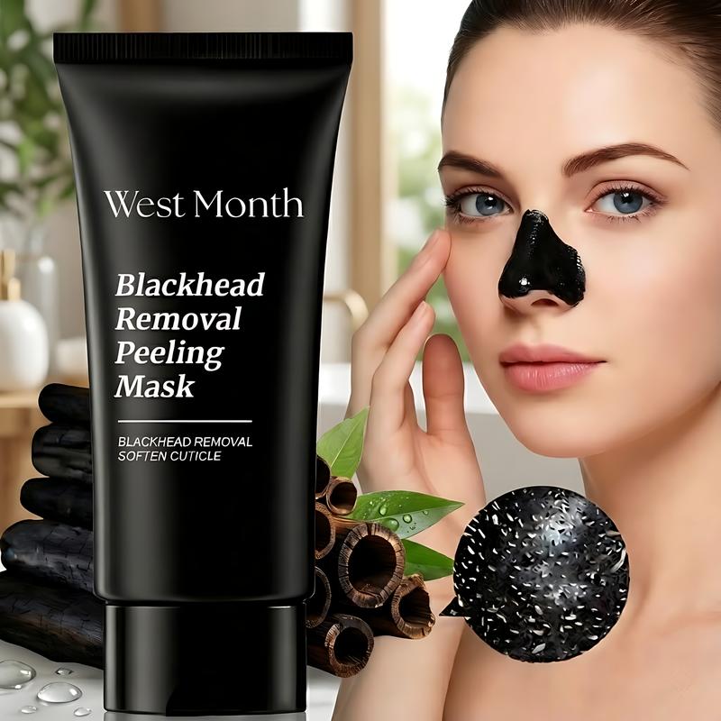 Bamboo Charcoal Facial Mask Deep Cleansing Pore Strips - Blackhead & Acne Treatment for Nose and Face, Oil Control & Anti-Blemish Care, 50g Skincare Gentle Nourishing Peel Radiant Sensitive Comfort Skin Repair Blemish Defense & Skin Repair