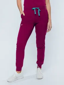 Ivy Jogger Women's Maroon Scrub Pants