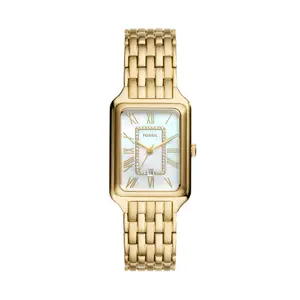 Fossil Women's Raquel Three-Hand Date, Gold-Tone Stainless Steel Watch Fossil Women's Raquel Three-Hand Date, Gold-Tone Stainless Steel Watch