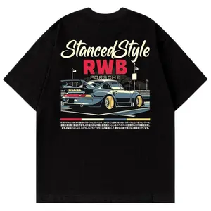 Porsche Stanced Style T-shirt, Sweater, Car Enthusiast Shirt, Car Clothing, Unisex Classic Cotton, Unisex Crewneck Menswear and Womenswear