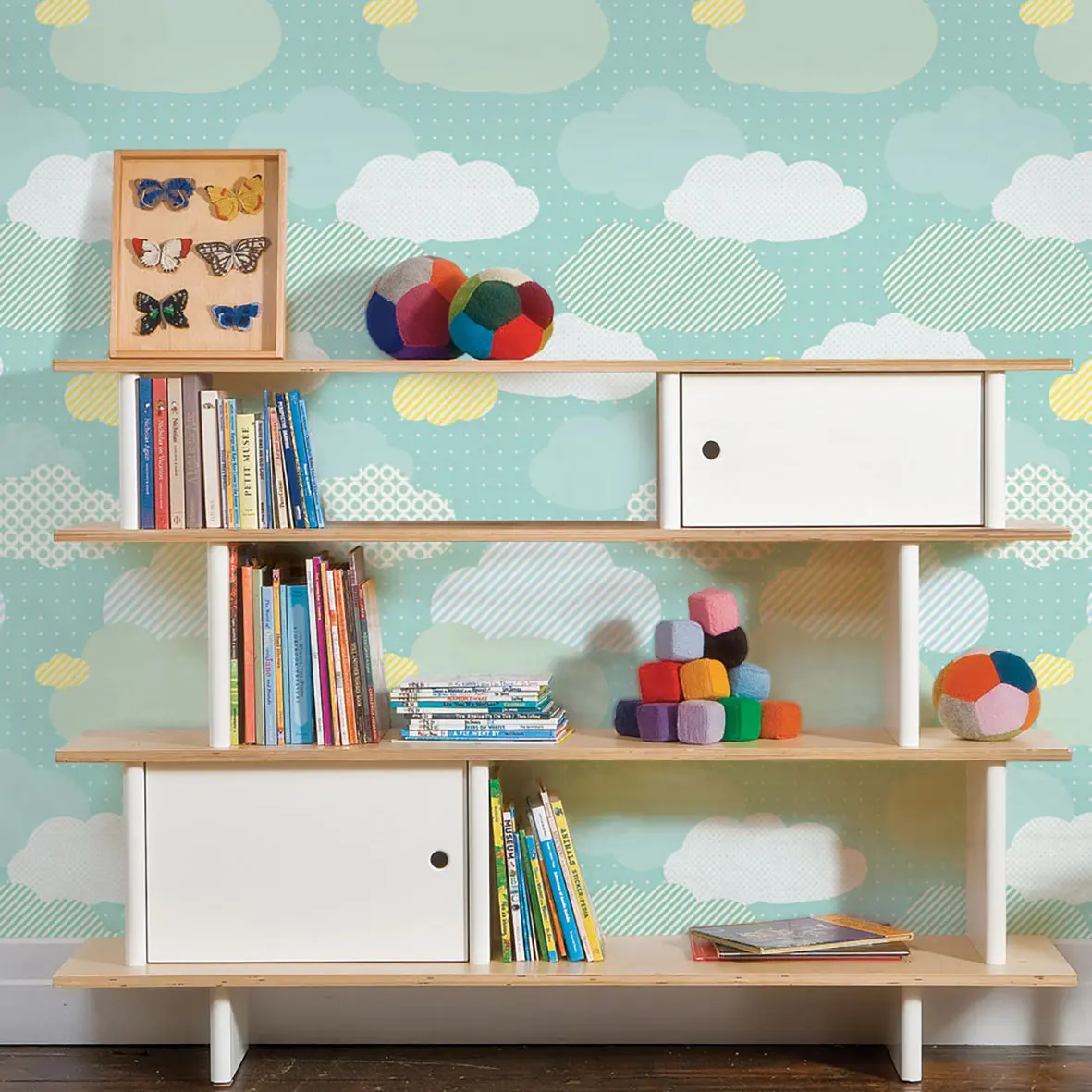 Clouds Peel and Stick Wallpaper, Renter-Friendly DIY Room Makeover Option, Suitable for Nursery Decor & Any Room