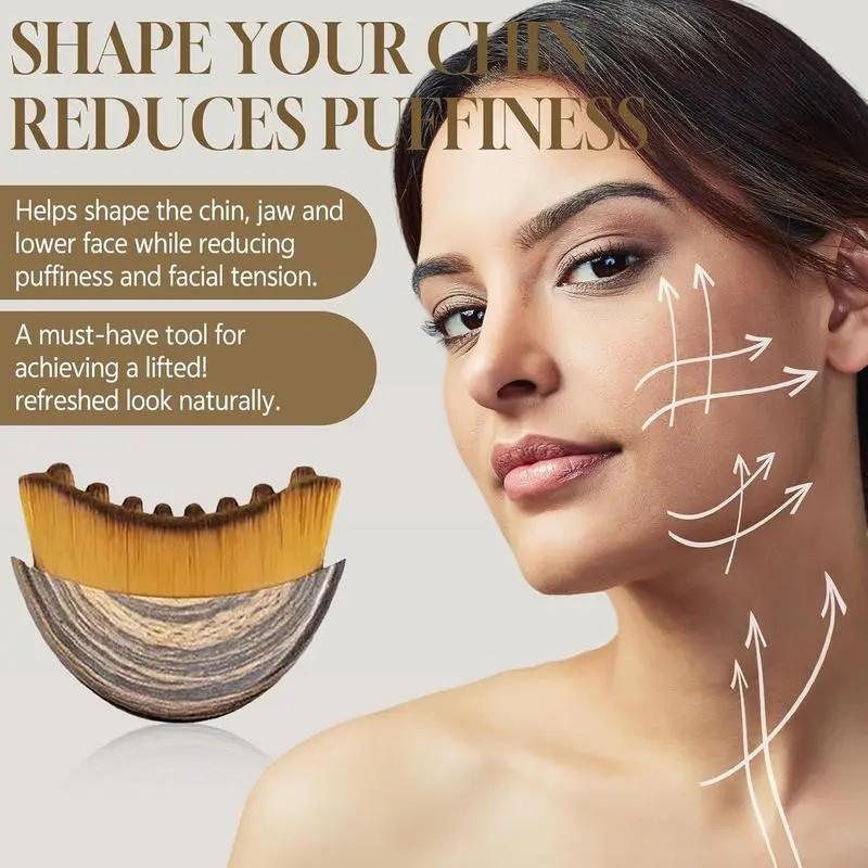 New Lymphatic Contour Face Brush, Dry Brushing FaceBrush, Massager for Face, Chin & Jawline Sculpting,Ergonomically Designed to Fit The Skin Precisely and RelieveFatigue