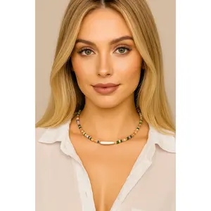 Rainbow Muse Gemstone & Pearl Choker