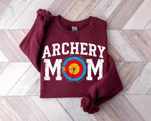 Cozy Archery Mom Sweatshirt - Archery Lover Sweater - Archery Mama - Archery Gift for Moms - Archer Sweater - Archery Gifts