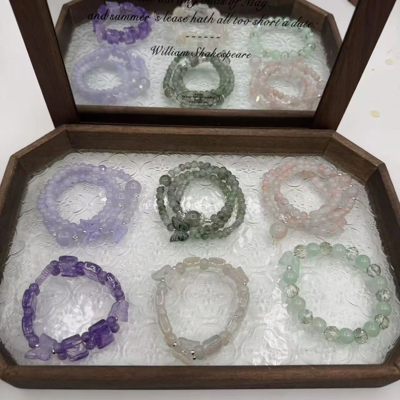 Misty Glaze Butterfly Glass Beads - Collectible Craft Beads for Hobbyists and DIY Jewelry Making