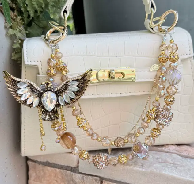 Sparkly Rhinestone Crystal Bag Chain Strap