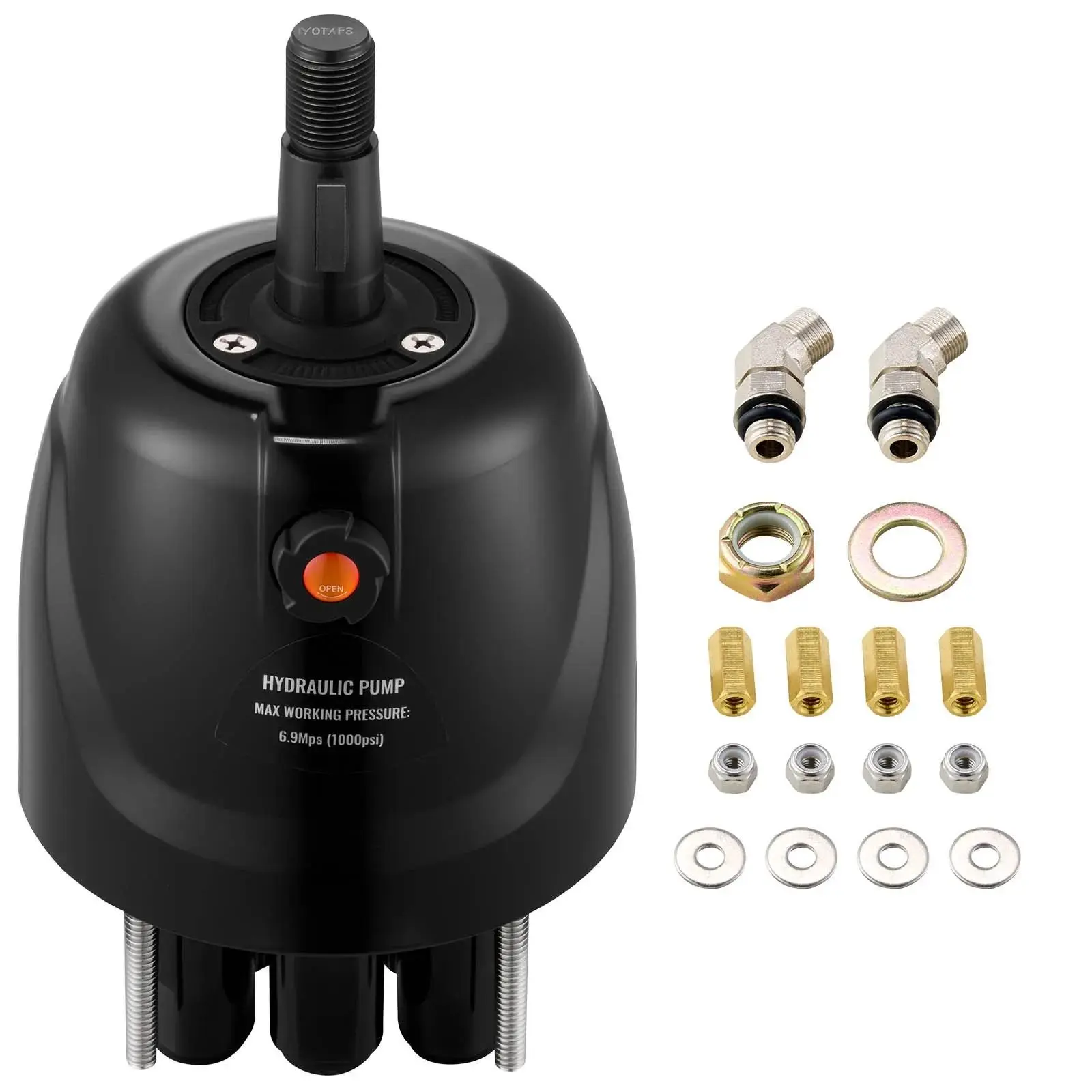 【Summerfinds】VEVOR Outboard Hydraulic Steering Pump Helm 300 HP Hydraulic Pump HH5271-3 for Cruisers Runabouts Boats, Outboard Motor, Center Console Boats