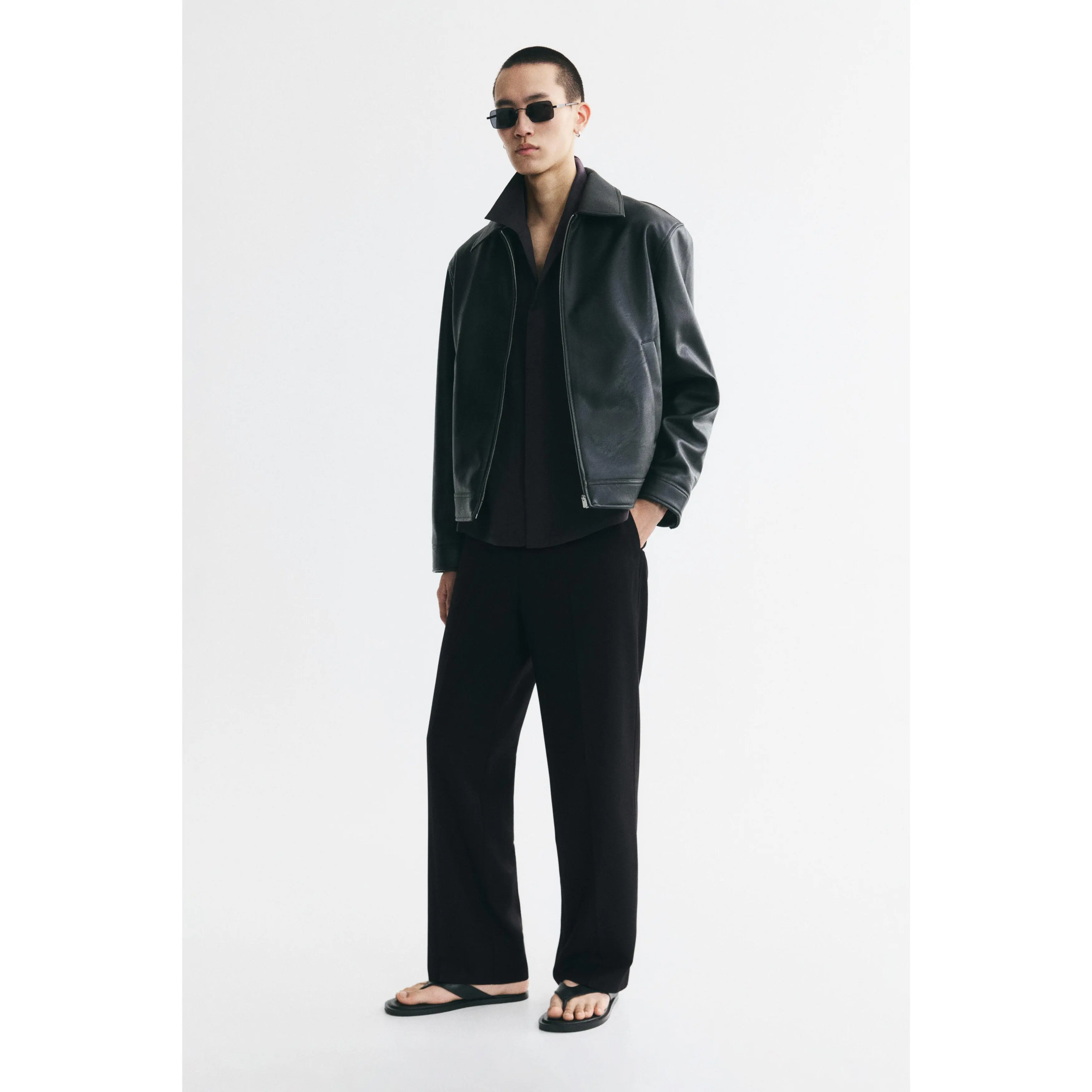 H&M Relaxed Fit Wide tailored trousers