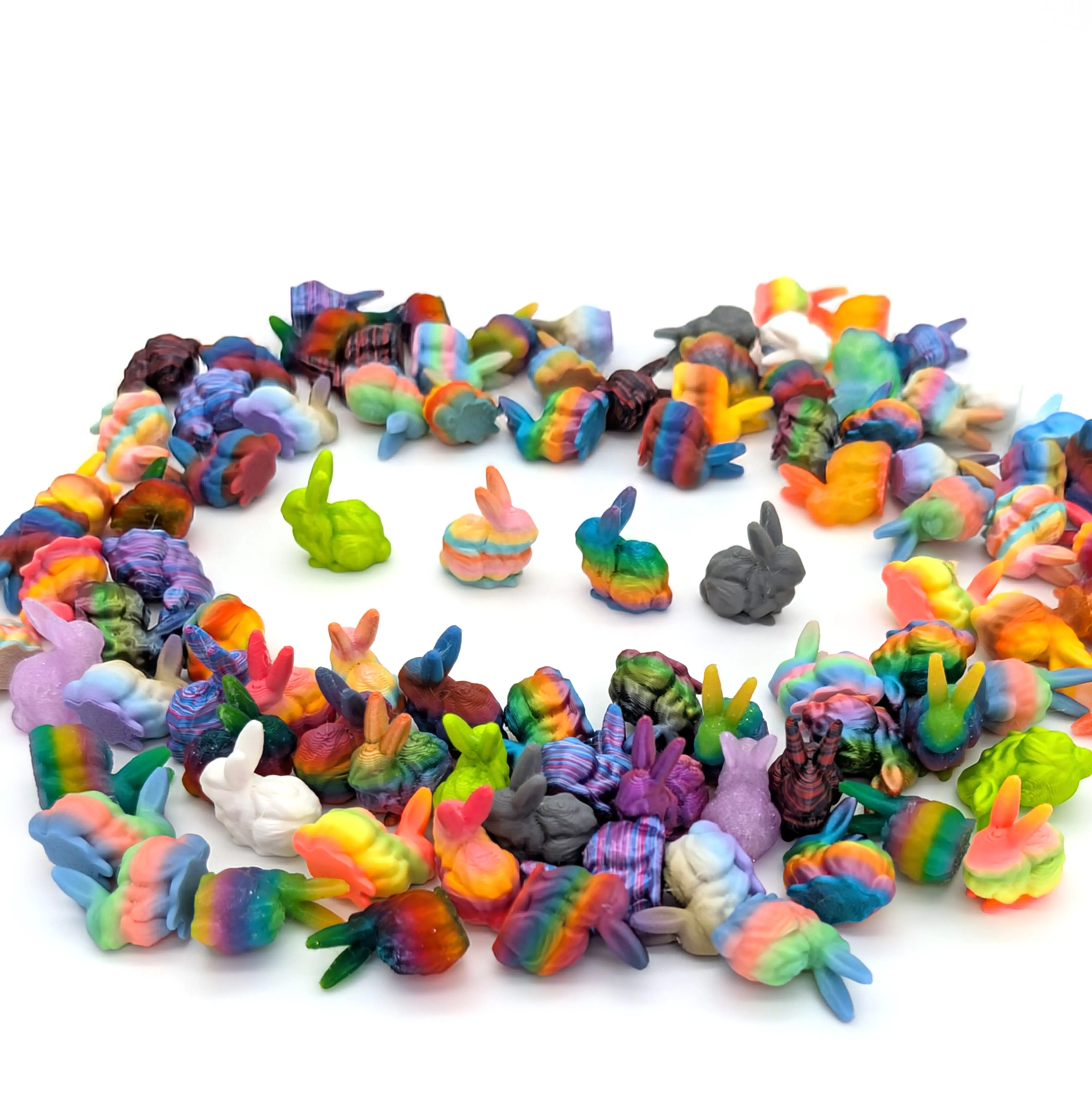 Tiny 3D Bunny Figurines – Perfect for Spring, Easter & Gifting! Easter Basket Must-Haves! Fun & Festive Mini Collectibles Ornaments