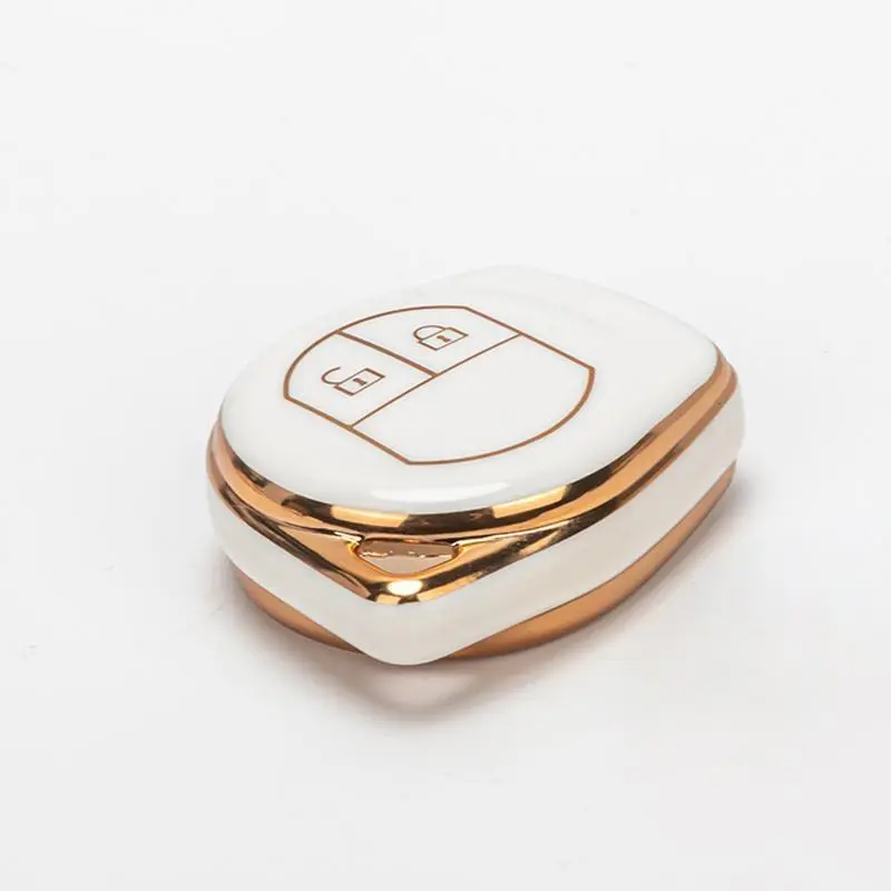 for Suzuki Swift, Ignis, Vitara, Liana, Ciaz, Baleno TPU 2-button Car Key Cover - Durable Protective Shell