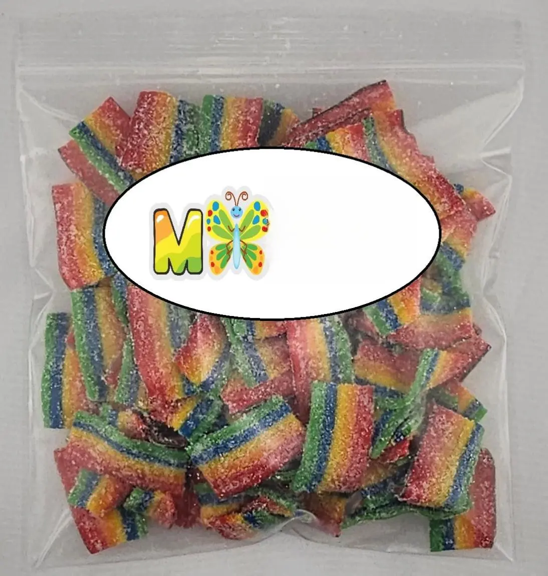 MiMa Assorted Sour Gummy Candy - Tangy Chewy SOUR Candy in Fun Shapes Bulk Bag for Parties Snacks & Gifts Sour Sweet Belts 1lb
