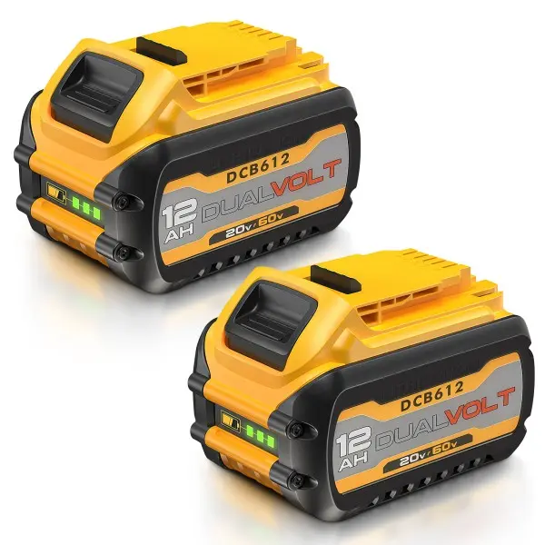 12.0Ah Battery Replacement for Dewalt 60V 20V Flexvolt Battery DCB612 DCB609 DCB606, Power Tools High Capacity Lithium ion Battery