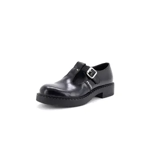Pre-owned Prada Men's Mary Jane Loafers Leather by Rebag
