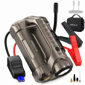 Marscle Q13 Pro Car Jump Starter with Air Compressor for 8.0L Gas/5.5L Diesel Real 24000 mAh  Car Battery Jumper Starter Portable  Booster with 150PSI Auto-Shutoff Tire Inflator, 12V Supersafe Lithium Jump Box Car Truck Accessories Perfect Gift
