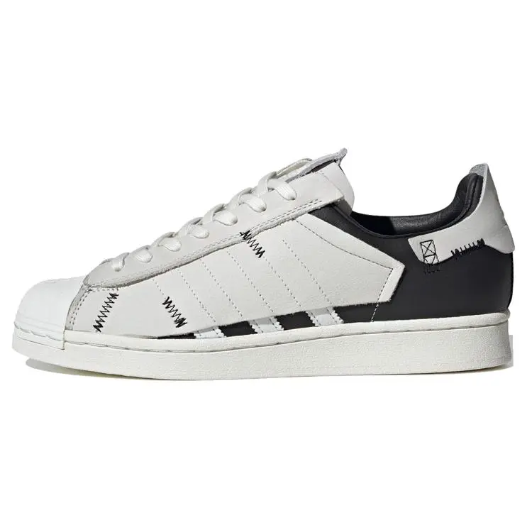 Adidas Originals Superstar Deconstructed White Stripes Low Top Skate Shoes Unisex FV3023