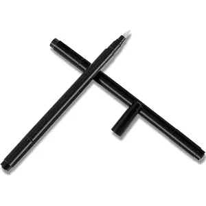 2 Pieces Black Dual Ended Embossing Pens for Powder DIY Art Paper Crafting Scrapbooking Drawing Stamping
