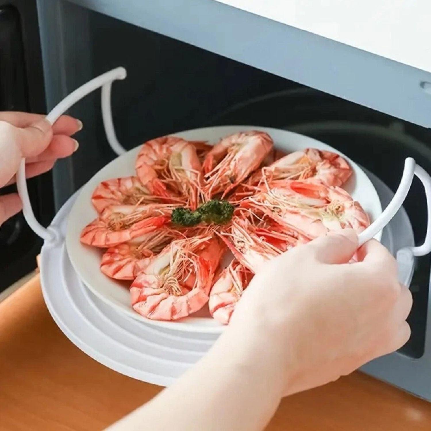 Home Collection Microwave Multipurpose 4-in-1 Tray Stand Rack