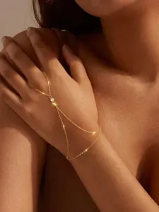 Women's Bracelet with Ring Design, Elegant Jewelry Gift for Her, Fashionable Accessory for Daily Wear