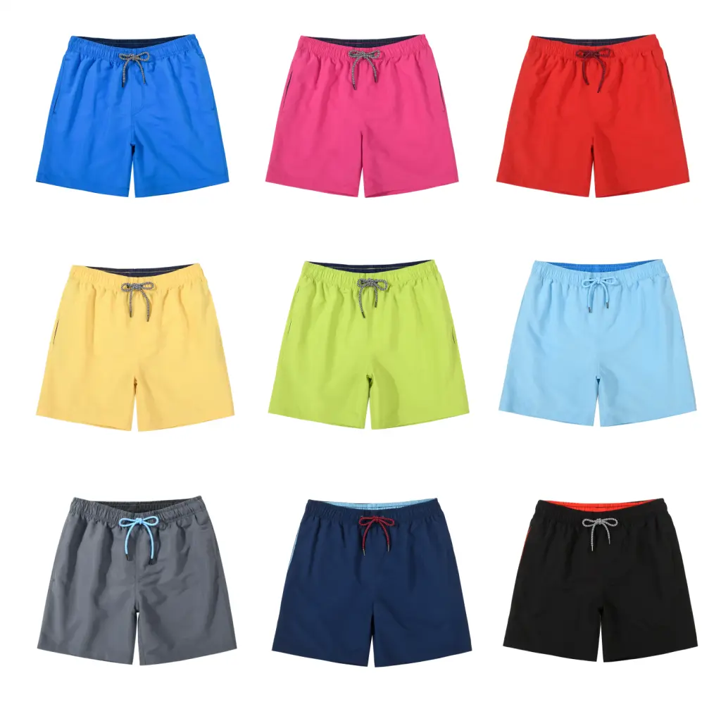 MADHERO Men's plain Casual Beach Swim Trunks Lightweight Quick Dry Mesh Lined Elastic Drawstring Waist Board Shorts for Swimming Beach Activities Surfing,  Thin   Fabric   for  beach vacation
