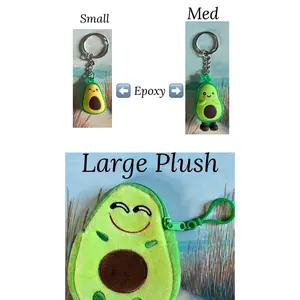 Avocado Keychains Three Sizes and Styles