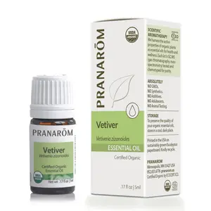 Pranarom Vetiver Essential Oil – Bio | Certified Organic Calming & Balancing Oil