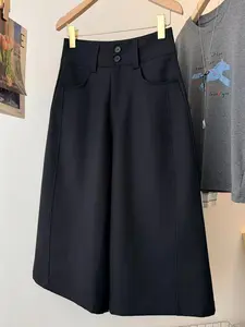 High-Waisted Seven-Quarter Pants, Office Commute, Business Meetings, Lightweight Business, Hips Concealment, Pear Shape Friendly, Casual, Bottom