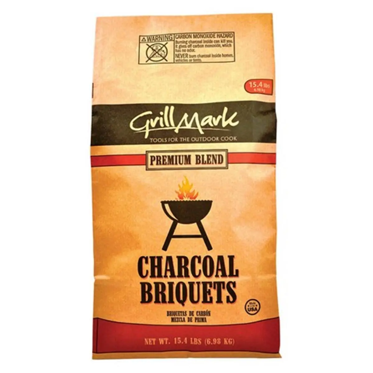 Grill Mark 192-554-021 16.6 lbs Charcoal Briquettes, Burns Hot, Outdoor Grilling