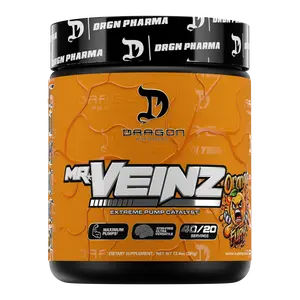 Dragon Pharma Mr.Veinz Pre Workout Powder - 40 Servings for Maximum Muscle Pumps and Endurance Bypass Supplement Dietary