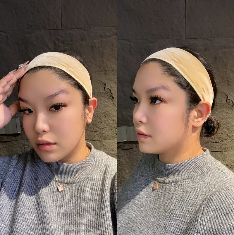 Hand Knits 2 Love Cotton Ombré Headband Bandana Flowers Bead  display picture 1