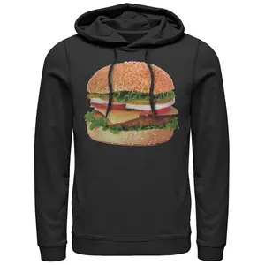 Men's Lost Gods Cheeseburger Love Pull Over Hoodie