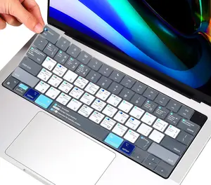 Macbook Shortcut Keyboard Cover for 2025 2024 Macbook Pro 14 16 M5/M4/M3/M2/M1 A3112 A3185 A3401 A3186 A3403 A2918, M4 M3 M2 Macbook Air 15 A3241 A3114 A2941/Air 13 A3240 A3113 A2681 Protector Skin imComor