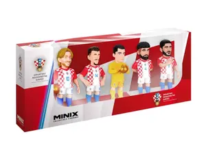 Minix Croatia National Team 5-Pack – Official 7cm Football Collectible Set | Modrić, Brozović, Gvardiol, Kramarić Figurines