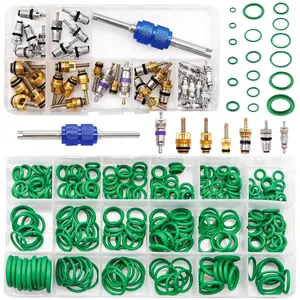 A/C Repair Kit - O-Ring Set + AC Valve Cores | Fix Air Conditioning | + Removal & Install Tool | R12 & R134a | - Also for Tire Valve Stems!