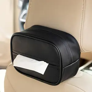 Paper towel box, universal compatible rear seat cushion paper storage and organization device