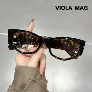Ladies computer glasses Anti-blue light full-frame square frame for office, gaming, smartphones - Brown transparent lenses - Elegant and design for daily and formal occasions, computer protection glasses, tortoise shell frame, durable, Fashion Frames