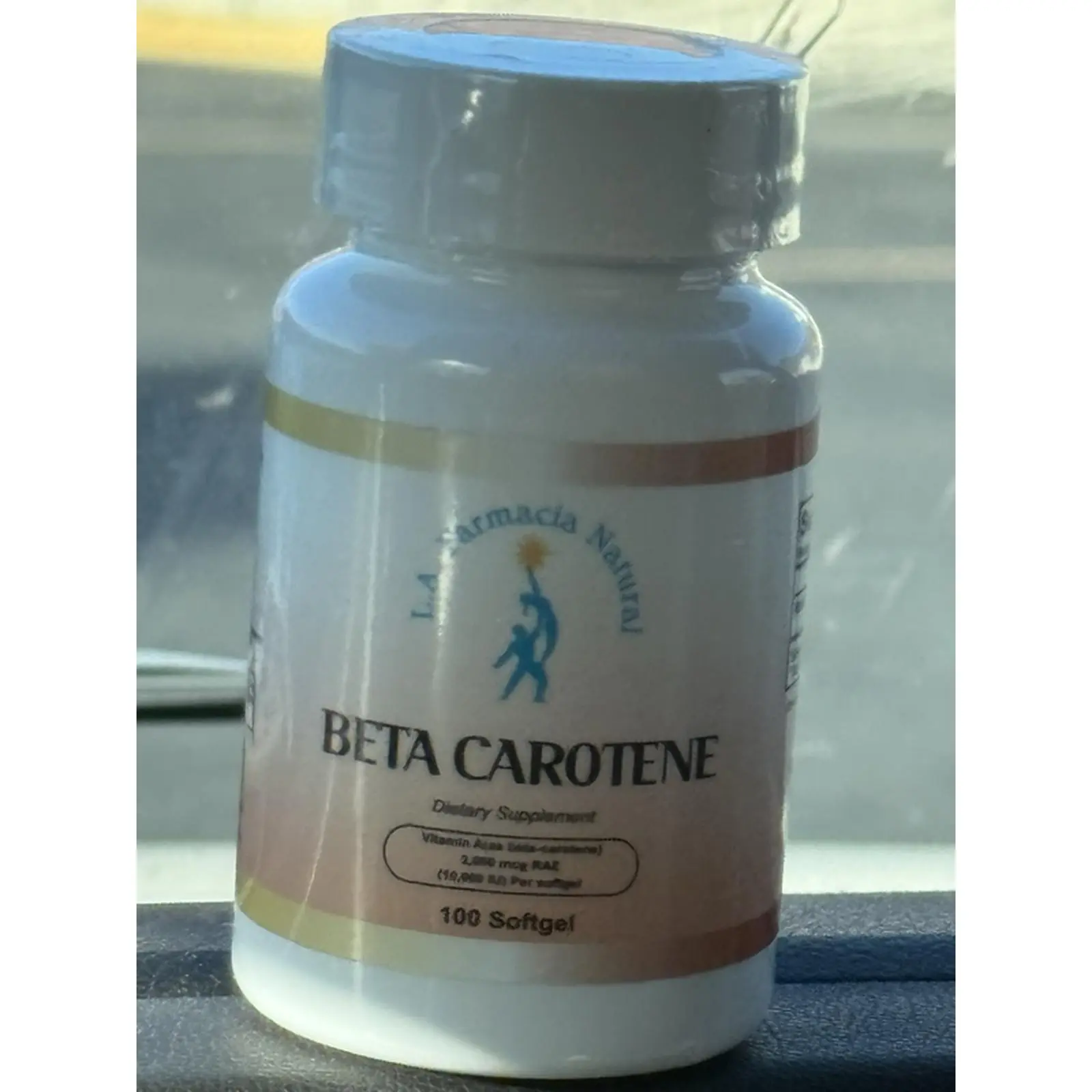 La Farmacia Natural Beta Carotene Dietary Supplement 100 Softgels 12,000 mcg RAE per Softgel