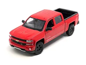 2017 Chevrolet Silverado Red Diecast 1:29 Scale Model - Welly 24083RD