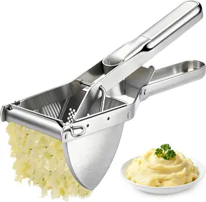 Large 22oz Potato Ricer, Stainless Steel Heavy Duty Masher, Detachable for 360° Cleaning, Ergonomic Comfort Grip, Make Restaurant-Style Mashed Potatoes At Home