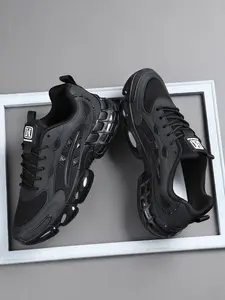 Men's Sport Casual Shoes, Lightweight Running Shoes, Thick Sole Low Top Comfortable Breathable Men's Shoes Spring Cushioned Workout Sneakers