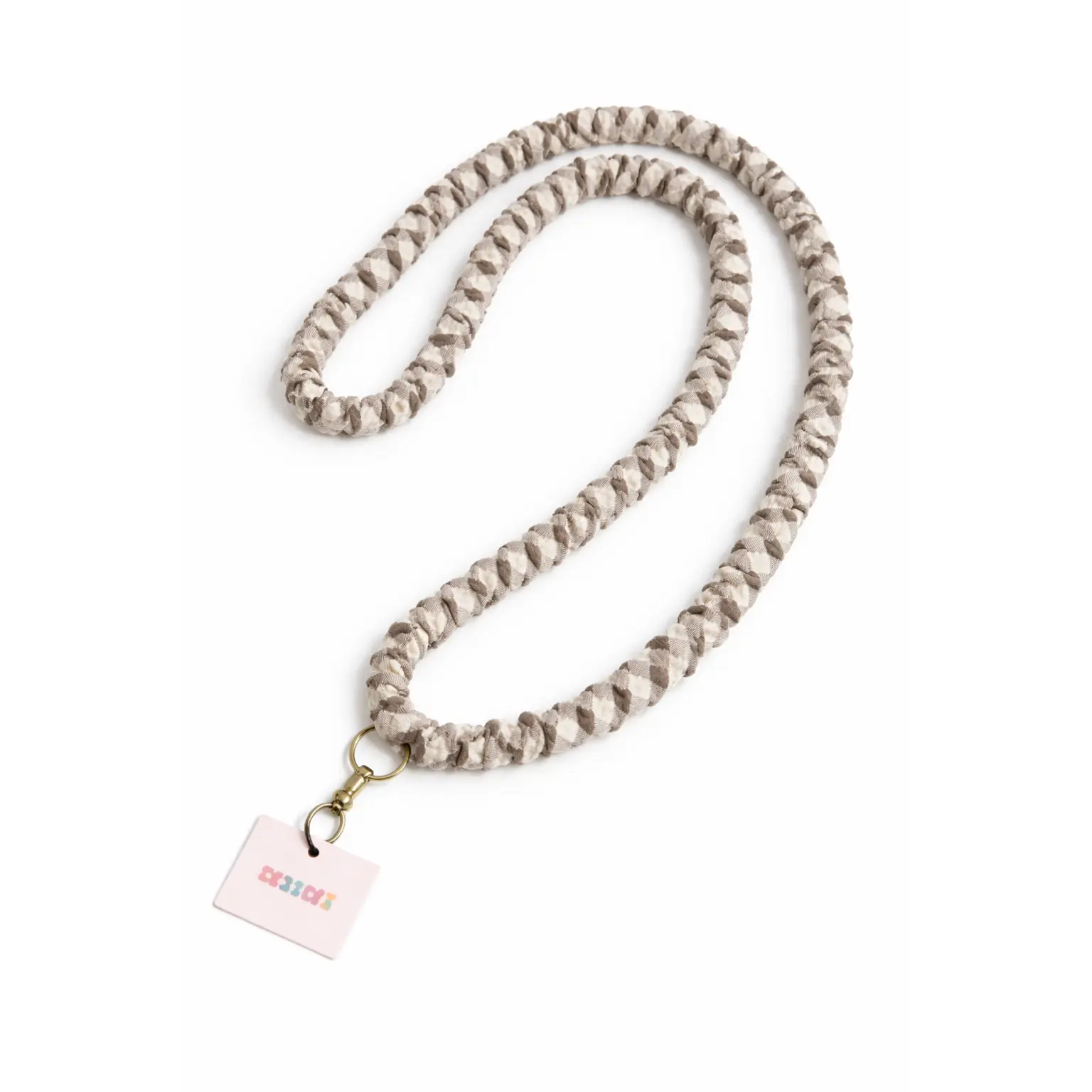 Andi Brown Checkered Lanyard